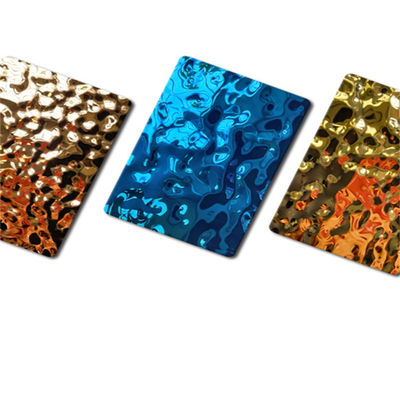Hammered Water Rippled Stainless Steel Sheet Mirror Ceiling Wall Panels